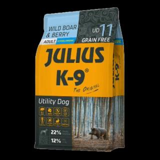 3kg Utility Dog Hypoallergenic Wild boar,berry Adult (Vaddisznó,bogyók) száraztáp - Felnőtt kutyák részére (3kg)