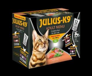 Adult Menu Special Pack (lazac-tonhal, csirke-pulyka szószban) macskák részére (12x100g)