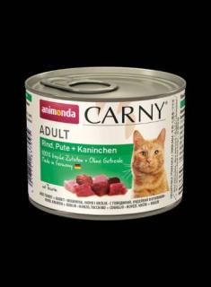 Carny Adult (marha,pulyka,nyúl) konzerv - Felnőtt macskák részére (200g)