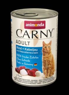Carny Adult (tőkehal,petrezselyemgyökér) konzerv - Felnőtt macskák részére (400g)