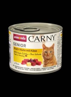 Carny Senior (csirke,marha,sajt) konzerv - Idős macskák részére (200g)
