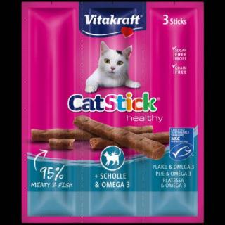 Cat Stick Mini - jutalomfalat (lepényhal,omega 3) macskák részére (3x6g)
