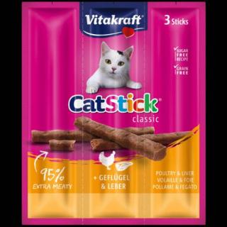 Cat Stick Mini - jutalomfalat (szárnyas,máj) macskák részére (3x6g)