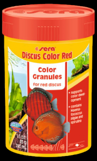 Discus Color Red - granulátum táplálék (vörös) díszhalak részére (100-250 ml)