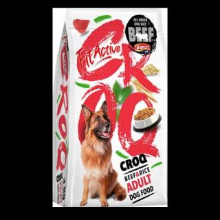 FitActive CROQ Prémium BeefRice Adult - Teljesértékű eledel felnőtt kutyák részére (3kg)