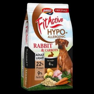 FitActive ORIGINALS Hypoallergenic ADULT LIGHT Rabbit and Carrots (4 Kg)