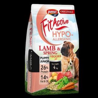 FitActive ORIGINALS PUPPYJUNIOR HYPOALLERGENIC LambSpring Veggies (4kg)