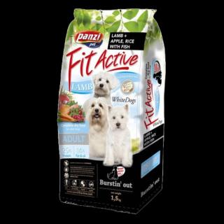 FitActive WhiteDogs Hypoallergenic Adult (bárány) száraztáp - Világos színű, felnőtt kutyák részére (1,5kg)