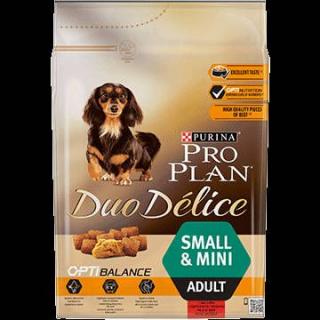 PRO PLAN Small  Mini Adult OPTIBALANCE DUO DÉLICE (marha) - száraztáp felnőtt kutyák részére (2,5kg)