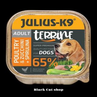 Terrine Adult Poultry  spirulina - nedveseledel (szárnyas,cukkini) felnőtt kutyák részére (150g) 6 db-os csomagban rendelhető