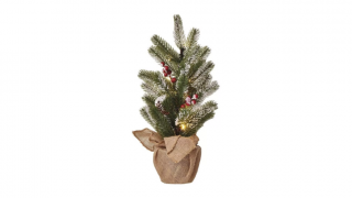 Emos karácsonyi havas fenyőfa, 52 cm
