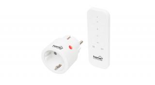 Home távirányítható mini hálózati aljzat szett, 2300 W, 1 aljzat + 1 távirányító