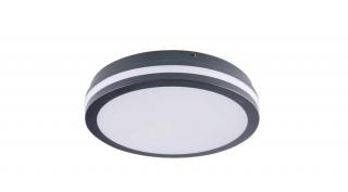 Kanlux BENO LED 24W, 1920lm, 4000K, IP54, kerek grafit, mozgásérzékelővel