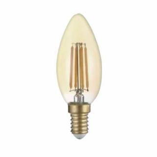 Optonica LED Filament izzó 4W, E14, meleg fehér, 400lm, 2500K