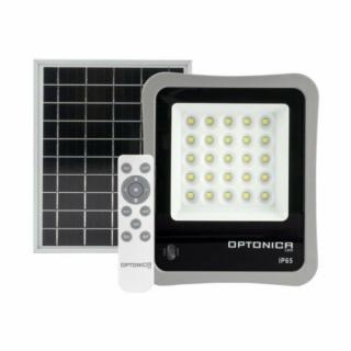 Optonica LED napelemes reflektor 6W, 400lm, hideg fehér, 6000K