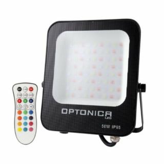 Optonica LED Reflektor 50W, 4000lm, IP65, RGB, távirányítóval