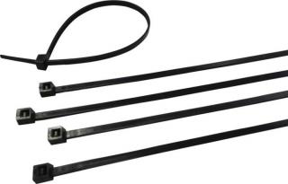 Weidmüller kábelkötegelő, 135x2,5 mm, fekete, 100 db/csomag