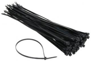 Weidmüller kábelkötegelő, 450x8 mm, fekete, 10 db/csomag