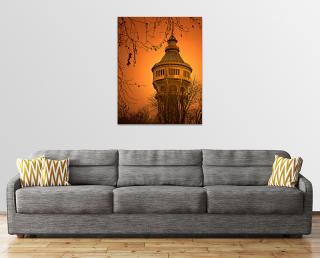 Margitszigeti Víztorony Egyrészes Vászonkép – 55cm X 40cm