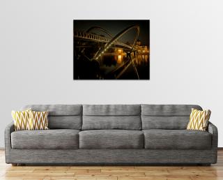 Tiszavirág Híd Egyrészes Vászonkép – 55cm X 40cm