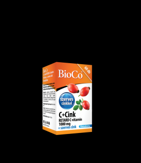 BioCo C+Cink Retard C-vitamin 1000 mg+szerves cink filmtabletta 60x