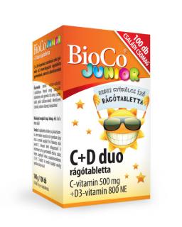 BioCo C+D duo JUNIOR rágótabletta