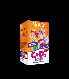 BioCo C+D3 KID cseresznyés rágótabletta 90 db