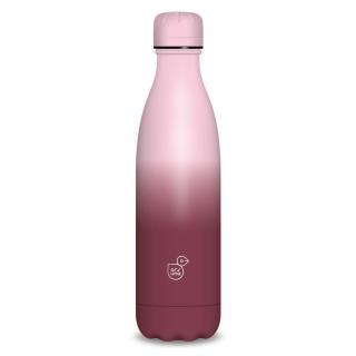 Ars Una duplafalú fémkulacs-500 ml - Burgundi-rózsaszín