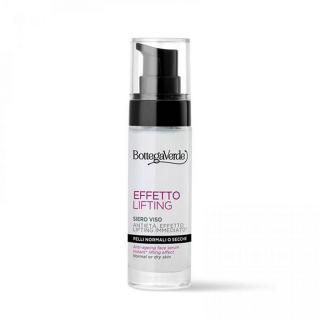 Bottega Verde - Effetto Lifting - Öregedésgátló arcszérum, azonnali lifting hatás, hialuronsavval és lótuszvirág kivonattal (30 ml) - normál vagy száraz bőrre