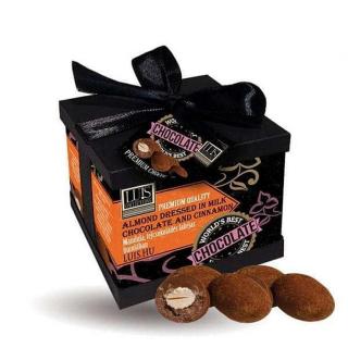 Luis Collections- Díszdobozos Bundás Drazsék (90 g, Tejcsokis fahéjas bundában, Mandula , Színes)