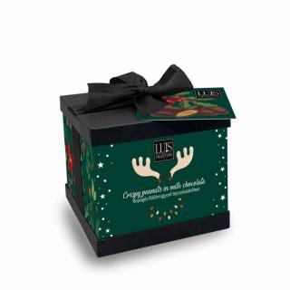 Luis Collections- Díszdobozos Karácsonyi Drazsék (90 g, Ropogós földimogyoró tejcsokoládéban)