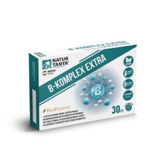 Natur Tanya - B-KOMPLEX EXTRA - 14 féle B-vitamin forma, köztük bioaktív B-vitaminok, sáfrány és világszabadalommal védett fekete bors kivonat