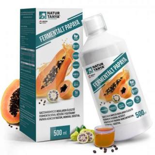 Natur Tanya® fermentált Papaya koncentrátum - Saccharomyces boulardii probiotikus élesztőgomba fermentációval 500ml