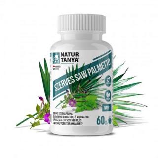 Natur Tanya® FŰRÉSZPÁLMA OLAJ (Szabalpálma, Saw palmetto) - Világszabadalommal védett BioPerine® fekete borssal, természetes vegyes tokoferolokkal és MCT olajjal 60 db