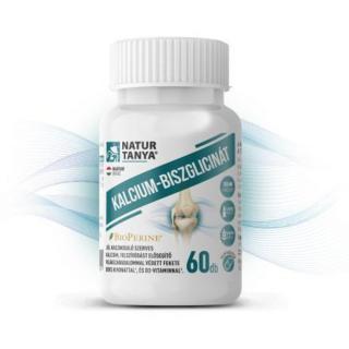 Natur Tanya® KALCIUM-BISZGLICINÁT - világszabadalommal védett BioPerine® és D3-vitamin 60 db