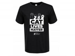Cat Lives Matter MAVED férfi póló - fekete XXL