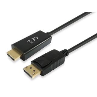 DisplayPort - HDMI kábel; apa/apa; 4K; 5 m