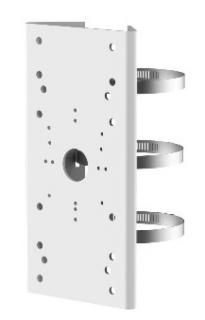 Oszlopkonzol; kamerákhoz és fali tartókhoz; 67-127 mm átmérőhöz; korróziómentes felület