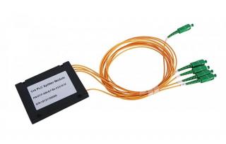 Testreszabott ABS doboz optikai PLC osztó 1:4, SC/APC-SC/APC 2mm