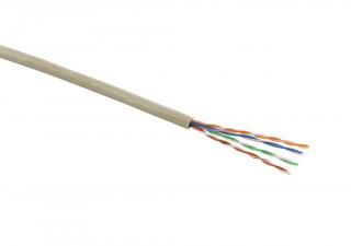 UTP kábel; cat5e; fehér PVC köpeny; 305 fm; dobozos kiszerelés