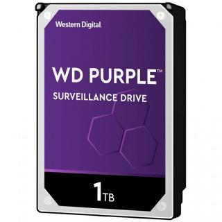 WD Purple; 1 TB biztonságtechnikai merevlemez; 24/7 alkalmazásra; nem RAID kompatibilis