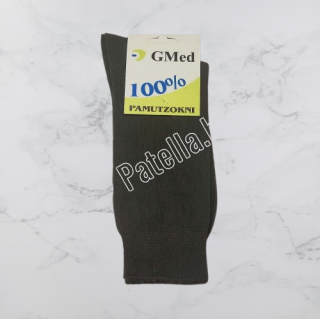 gmed 100% pamut zokni sötétszürke 41-42