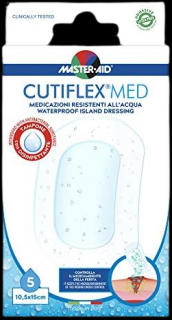 Master-Aid Cutiflex Med Áttetsző és vízálló sebtapasz 10,5 X 15 cm 5 db