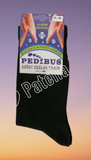 Pedibus ezüst szálas zokni fekete 35-38