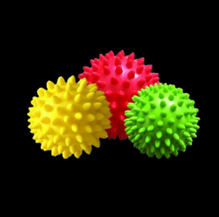 QMed Tüskés masszázslabda zöld (7 cm)