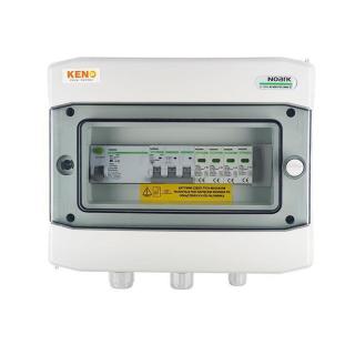 Inverter elosztódoboz -  AC túlfeszültség-levezető 10A 3-F, RCD típus