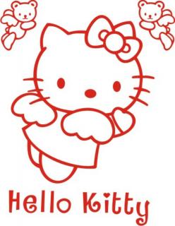 Falmatrica / faltetoválás - Hello Kitty 46 x 60 cm