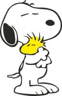 Falmatrica / faltetoválás - Snoopy a cimborájával 51 x 80