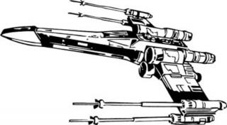 Falmatrica, faltetoválás - Star Wars X-Wing 105 x 58 cm