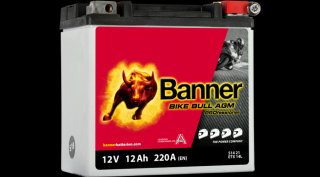 Banner Bike Bull AGM Professional  12V 12Ah jobb+ ETX14L akkumulátor 51421